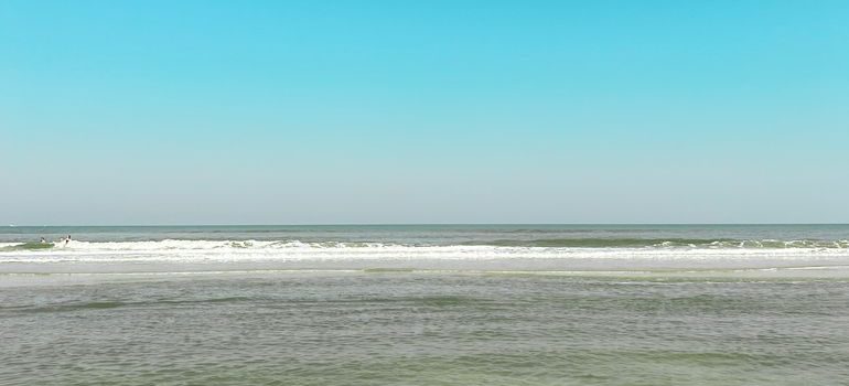 Sandy shoreline and ocean at St. Augustine Beach, Florida